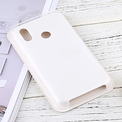 Acheter Wewoo Coque Étui de protection en silicone liquide solide Dropproof pour Huawei P20 Lite blanc