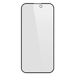 Avizar Verre Trempé pour iPhone 15 Anti-espion Dureté 9H Noir Transparent