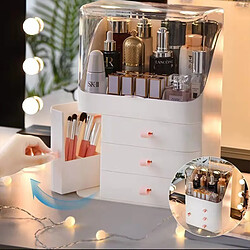 Avis Universal Organiseur de maquillage pour cosmétiques Boîte de rangement de cosmétiques de grande capacité Organiseur bijoux de bureau Vernis à ongles Tiroir de maquillage