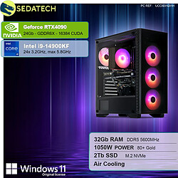 Sedatech PC Gamer Pro • Intel i9-14900KF • RTX4090 • 32Go DDR5 • 2To SSD M.2 • Windows 11