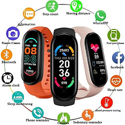 NC M6 Montre Intelligente Hommes Et Femmes Fitness Sport Montre Intelligente Bluetooth Musique Photographie Montre Intelligente [u768]