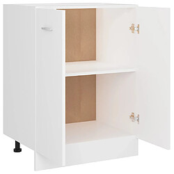 Acheter vidaXL Armoire de plancher Blanc 60x46x81,5 cm Bois d'ingénierie