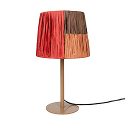 Lampe de bureau Romimex Marron Beige Orange Métal 20 x 37 x 20 cm