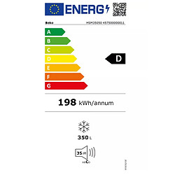 Congélateur coffre 155.5cm 350l - HSM35050 - BEKO