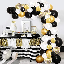 Acheter Euro Mega 113 Pièces-Ensemble Ballon Guirlande Arch Kit Latex Ballon Anniversaire Valentine Décoration, Or Noir