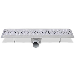 Acheter vidaXL Drain de douche linéaire 530 x 140 mm acier inoxydable