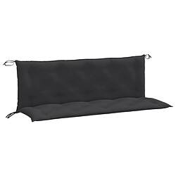 vidaXL Coussins de banc de jardin lot de 2 anthracite mélangé tissu