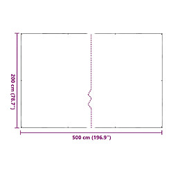 vidaXL Housse de protection plantes avec œillets 2x5 m polyéthylène pas cher