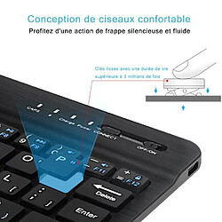 Tech Discount Ensemble complet Mini clavier et souris sans fil Android Windows IOS noir capteur optique