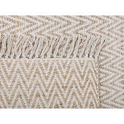 Beliani Tapis beige à motif zigzag 80 x 150 cm AFRIN pas cher