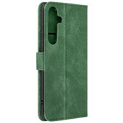 Avizar Housse pour Samsung S24 Plus Portefeuille Clapet Support Vidéo Vert Foncé