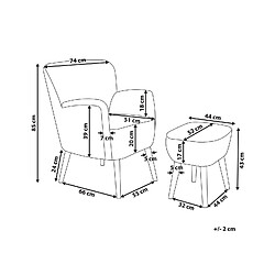 Avis Beliani Fauteuil TUMBA Bouclé Marron