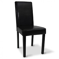 Avis Idmarket Lot de 4 chaises HANNAH noires