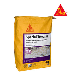 Mortier joint de carrelage spécial terrasse (CG2WA) - SIKA SikaCeram Joint Dallage Extérieur - Gris - 25kg