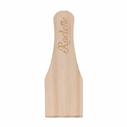 Paris Prix Lot de 4 Spatules à Raclette Fromage 11cm Naturel