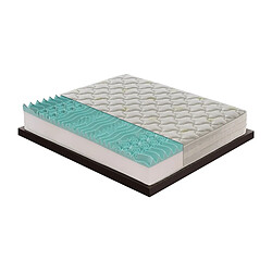 Materassi&Doghe Matelas 180x200 à 9 zones en mousse à mémoire de forme et le tissu d'aloès modèle Ibiza