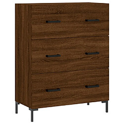 Maison Chic Buffet,Meuble de Rangement,commode pour salon,Cuisine chêne marron 69,5x34x90 cm bois d'ingénierie -MN11155