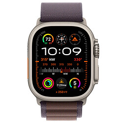 Alpine Loop Band pour Apple Watch Series 1 á 10 / SE / Ultra (2) (44/45/46/49 mm) - Taille L - Indigo