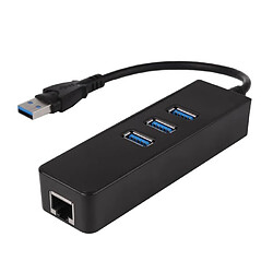 Onever USB 3.0 à 1000Mbps gigabit adaptateur ethernet RJ45 3 ports USB3.0 Hub réseau câblé