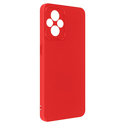 Avizar Coque Oppo Reno 8 lite 5G Silicone Semi-rigide Soft-touch Fine rouge