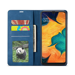 Acheter Wewoo Housse Coque Pour Galaxy A60 Forwenw Dream Series Oil Edge Fort Magnetism Horizontal Flip en cuir avec support et fentes cartes et portefeuille et cadre photo bleu