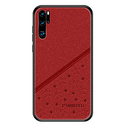 Coque en TPU + PU hybride couleur rouge pour votre Huawei P30 Pro