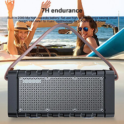 Yonis Enceinte Bluetooth Outdoor 20W TWS Ultra Puissante Autonomie Longue Durée pas cher