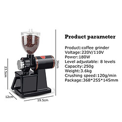 Acheter Universal Moulin à café électrique moulin à haricots moulin à haricots épineux plat 220V/noir Europe |