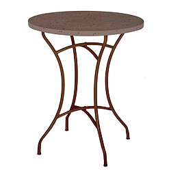 BigBuy Home Table Terrazzo Table Marron 60 x 60 x 72 cm