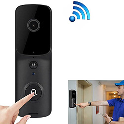 Wewoo Intelligent WiFi 2.4G sonnette Visual Remote Home Monitoring surveillance vidéo interphone vocal noir