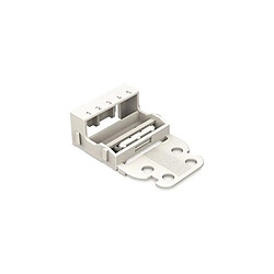 Perel Adaptateur De Fixation - Pour Bornes À 5 Conducteurs - Série 221 - 4 Mm² - Avec Pied De Fixation À Encliqueter Pour Montage Hori