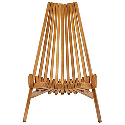 Acheter Beliani Chaise de jardin BELLANO Bois Bois clair