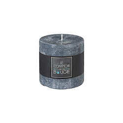 Atmosphera, Createur D'Interieur Bougie cylindrique Ø 10 x H 10 cm - gris - Atmosphera