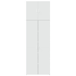 Acheter vidaXL Buffet haut blanc 80x42,5x249 cm bois d'ingénierie