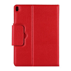 Wewoo Etui à rabat horizontal avec clavier Bluetooth détachable et texture Litchi pour iPad Pro 11 pouces (2018) (rouge)