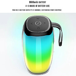 Avis Yonis Enceinte Waterproof Bluetooth RGB Portable Autonomie 6h