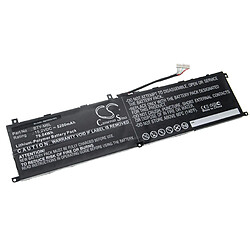 vhbw Batterie remplace MSI BTY-M6L pour laptop (5200mAh, 15,2V, Li-polymère)