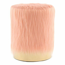 Paris Prix Pouf Rond Déco Polly 45cm Abricot