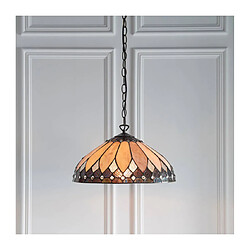 Acheter Interiors 1900 Suspension 1 ampoule Brooklyn, verre et métal