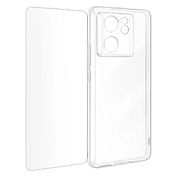 Avizar Coque pour Xiaomi 13T et 13T Pro Silicone Gel et Verre Trempé 9H Transparent