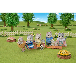 5637 Sylvanian Families Les frères et s?urs husky et leur tandem pas cher