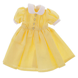 12,5cm belle tenue robe vêtements pour blythe accessoires poupée jaune