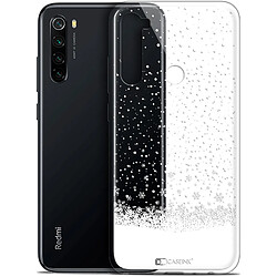 Caseink Coque Pour Xiaomi Redmi Note 8 (6.3 ) [Gel HD Collection Noël 2017 Design Flocons de Neige - Souple - Ultra Fin - Imprimé en France]