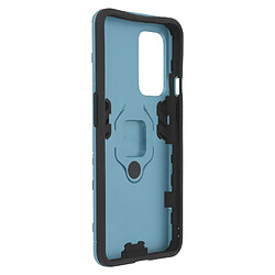 Avizar Coque OnePlus 9 Hybride Antichoc Bague Métallique Support bleu