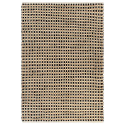 vidaXL Tapis tissé à la main Jute Tissu 120 x 180 cm Naturel et noir