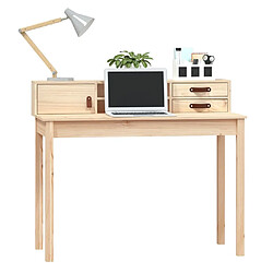 Avis vidaXL Bureau 110x50x93 cm Bois massif de pin