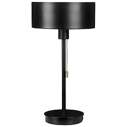 Beliani Lampe à poser en métal noir avec port USB ARIPO