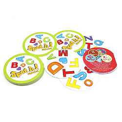 Universal Cadeaux pour enfants, cartes d'alphabet et boîtes en étain, apprendre les lettres, profiter de la fête du sida, jeux de cartes