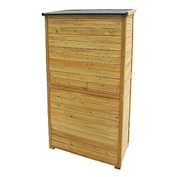 Avis Helloshop26 Armoire abri de jardin portes en lamelles 160 cm bois d'épicéa toit bitumé 16_0002170