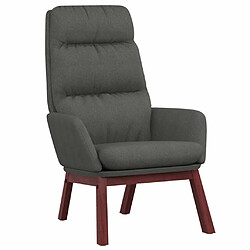 Maison Chic Chaise de relaxation | Fauteuil relax Gris foncé Tissu -GKD78624